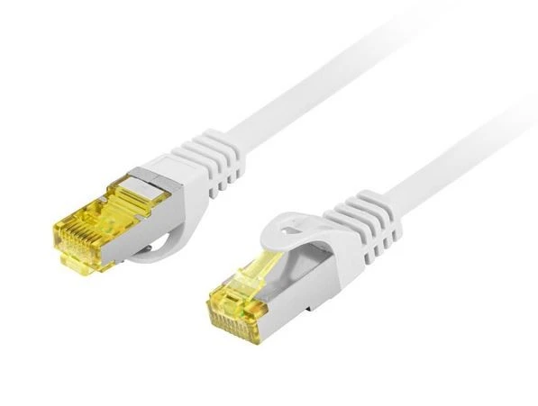 LANBERG patchcord cat.6A S/FTP LSZH CU 0.5m pilkas