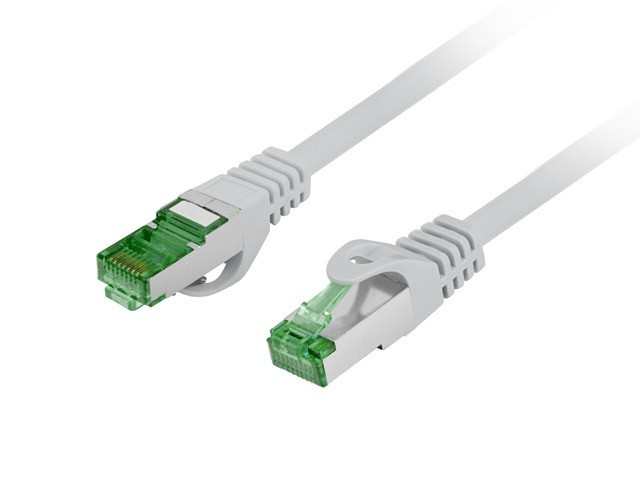 LANBERG Patchcord kat.7 S/FTP LSZH CU 1.5m pilkas Fluke praėjo