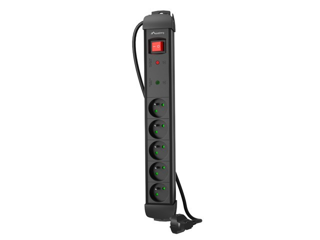Lanberg elektros juosta SP1 3m 5x PL juoda