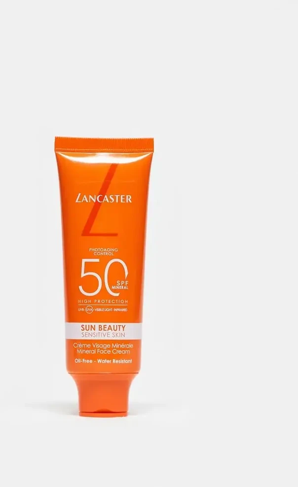 „Lancaster Sun Beauty“ jautrios odos mineralinis veido kremas nuo saulės