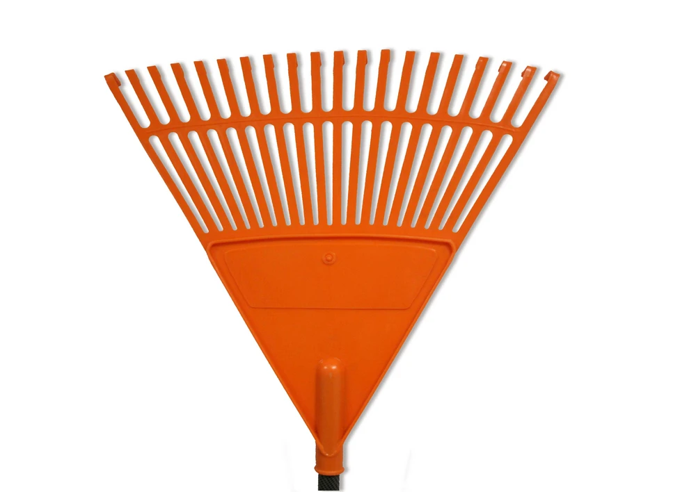 brightsign Lapų grėblys su rankena oranžinis 45cm (20 šakų) 0927006