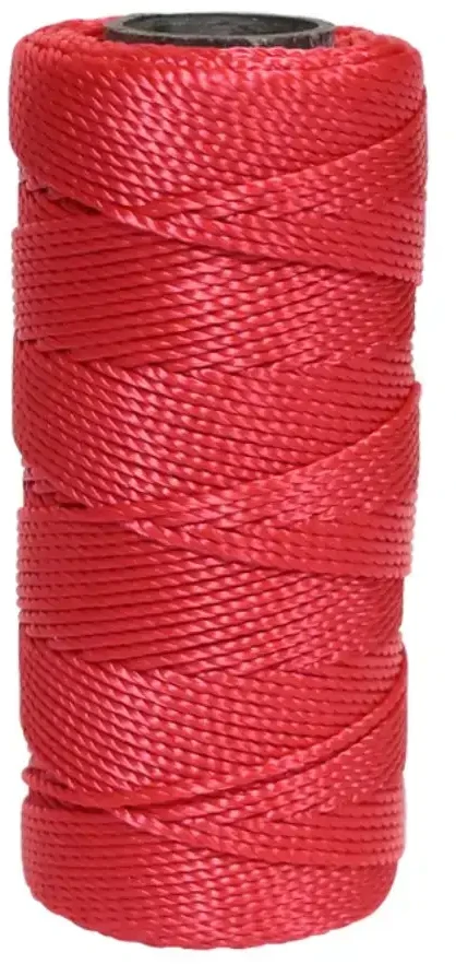 Lasso Virvė pintas polipropileno 1 mm x 100 m Raudona