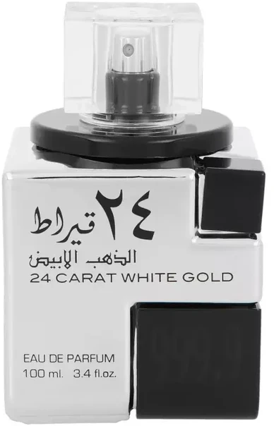 Unisex kvepalai Lattafa 24 Carat White Gold EDP, 100 ml