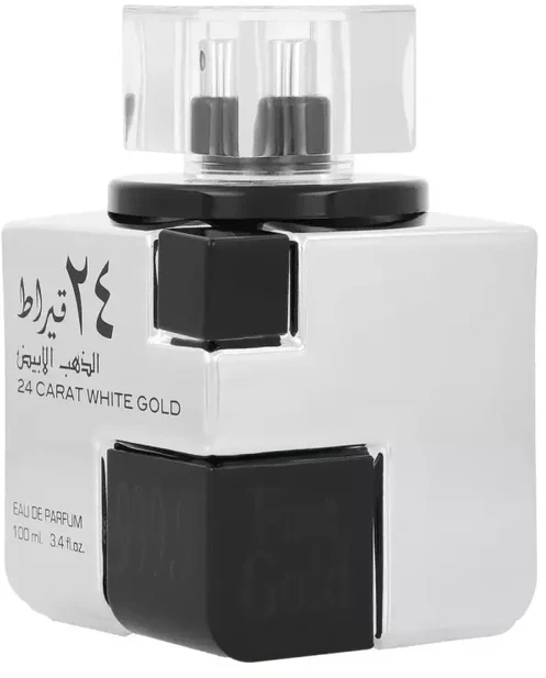 Unisex kvepalai Lattafa 24 Carat White Gold EDP, 100 ml
