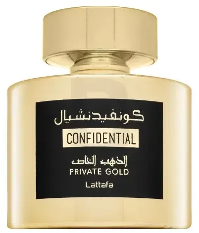 Unisex kvepalai Lattafa Confidential Private Gold EDP, 100 ml