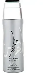 Lattafa Maahir Legacy Perfumed Purškiklis parfumuotas dezodorantas, 200 ml