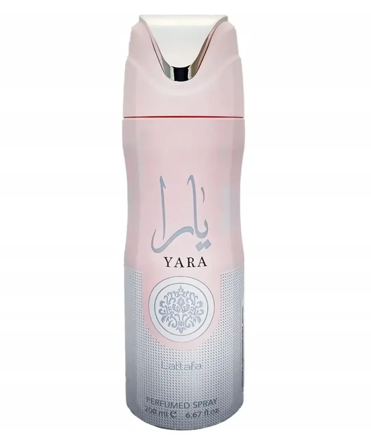 Lattafa Yara Perfumed Purškiklis parfumuotas dezodorantas, 200 ml