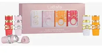 Lattafa Yara Collection Giftset arabiškų kvepalų rinkinys, 4 x 5 ml