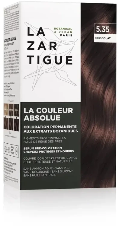 Lazartigue La Couleur Absolue Permanent Hair Dye 5.35 Chocolate, 143 ml