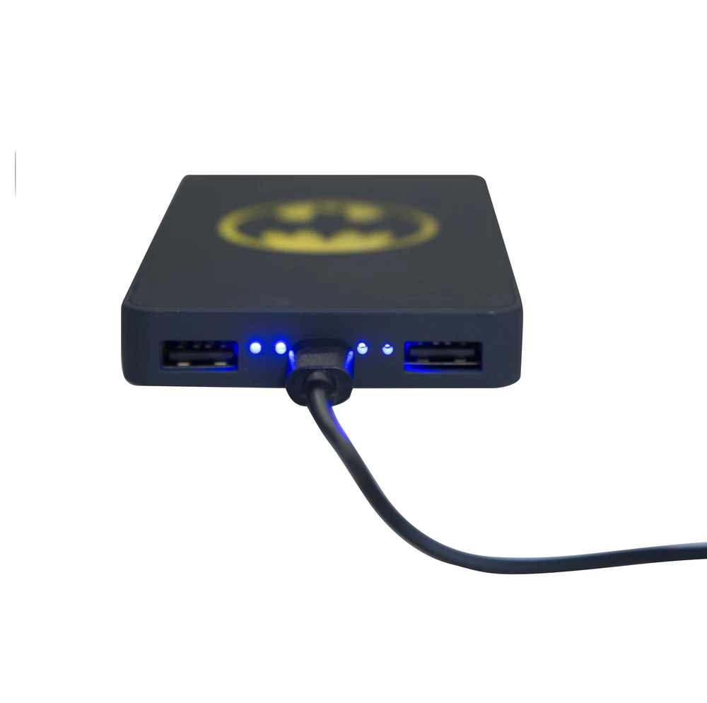 Dėklas Lazerbuilt Batman power bank 6000 mAh šviesiai -Up Batman Logo
