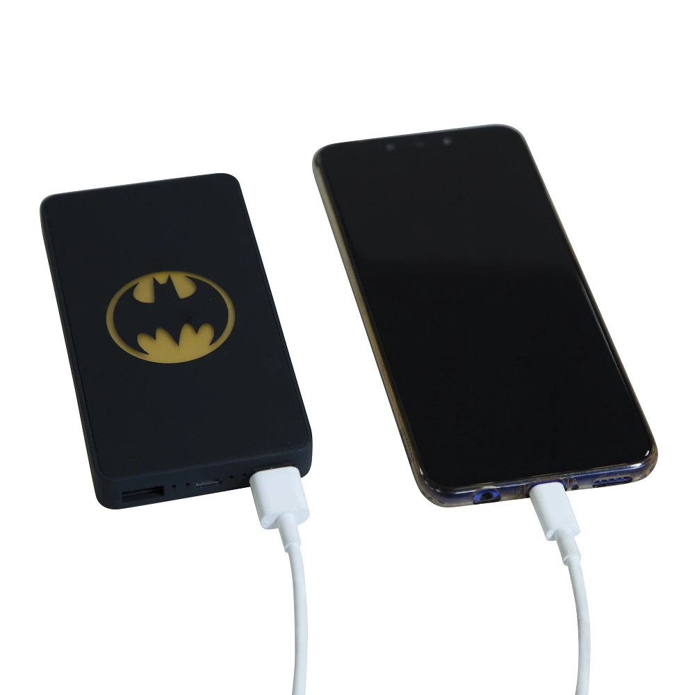 Dėklas Lazerbuilt Batman power bank 6000 mAh šviesiai -Up Batman Logo