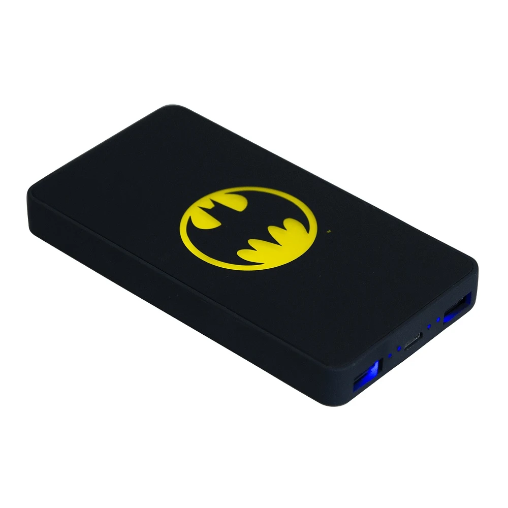 Dėklas Lazerbuilt Batman power bank 6000 mAh šviesiai -Up Batman Logo