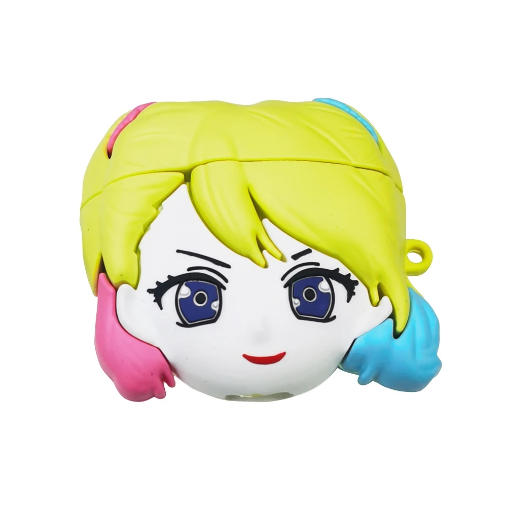 Harley Quinn silikoninis ausinių dėklas