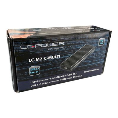 LC-Power USB-C 3.2 Gen 2 – M.2 NVMe / SATA SSD (LC-M2-C-MULTI)