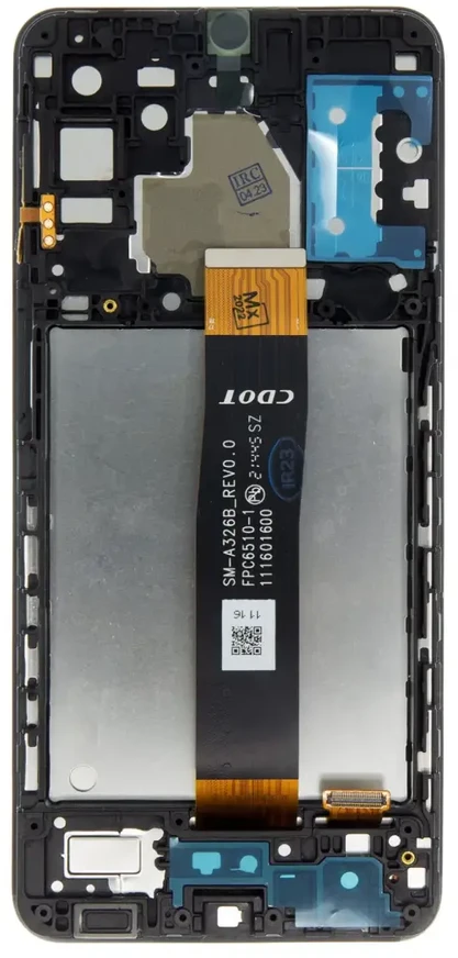 For_Samsung LCD ekranas + jutiklinis blokas + priekinis dangtelis, skirtas Samsung A326 Galaxy A32 5G Juodas (CDOT versija)