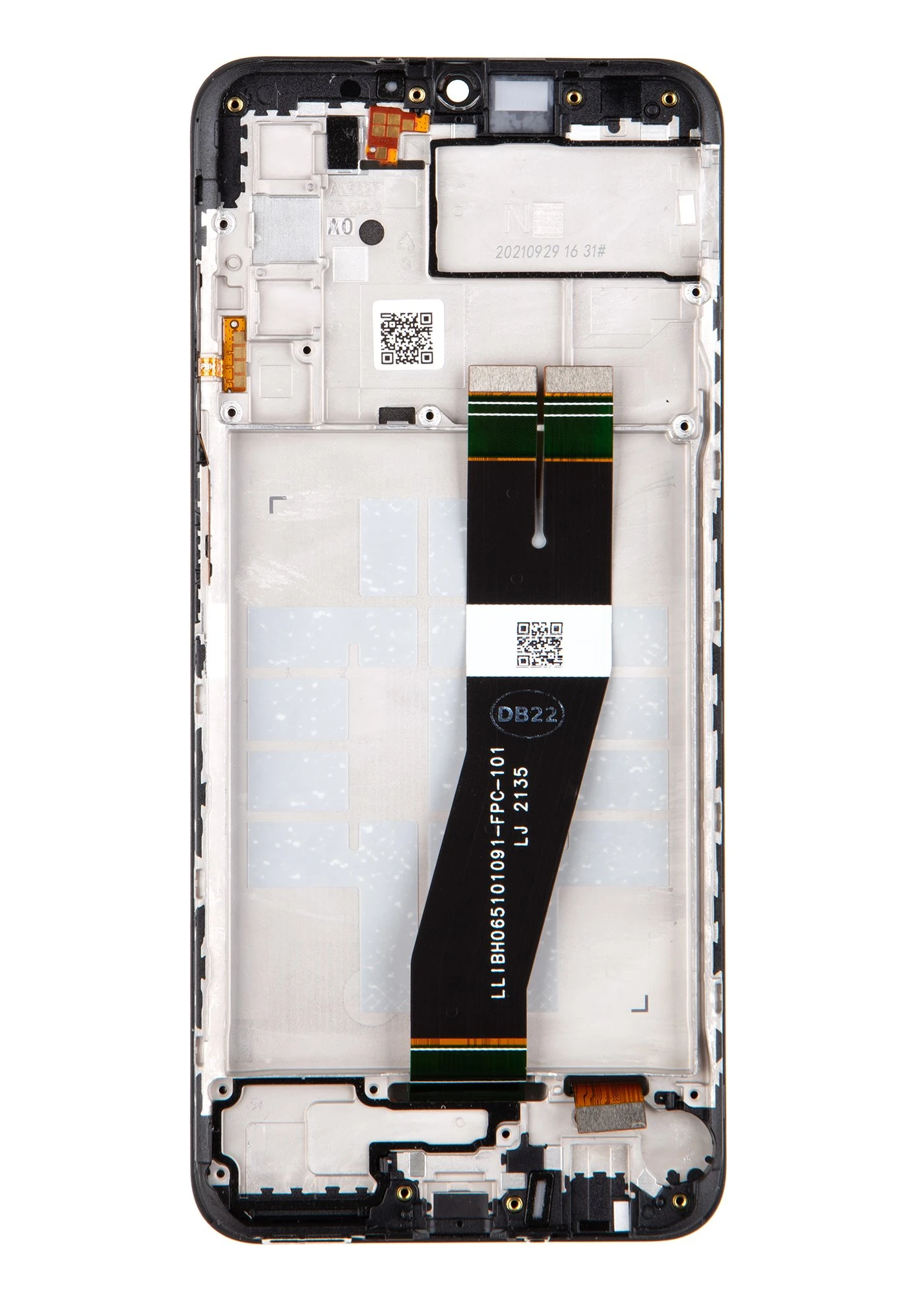 Dėklas LCD ekranas + jutiklinis blokas Samsung A037G Galaxy A03s Juodas (pakeitimų paketas)