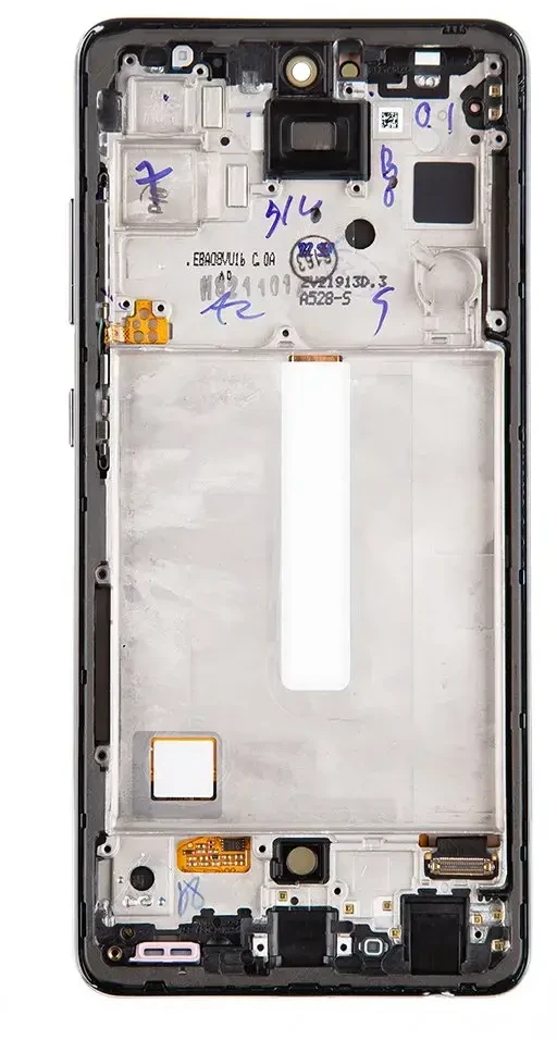 Dėklas Skystųjų kristalų ekranas + jutiklinis blokas Samsung A528B Galaxy A52s 5G Juodas (Paslaugų paketas)
