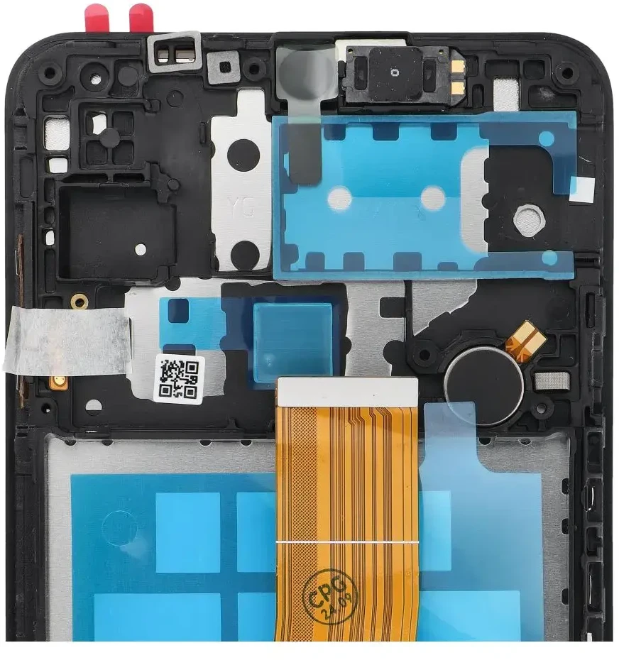 LCD ekranas SAMSUNG M12 OEM rėmeliui su komponentais