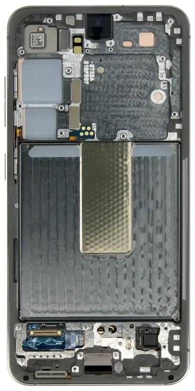 LCD ekranas + jutiklinis blokas + priekinis dangtelis „Samsung S911 Galaxy S23 Žalias“ (pakeitimų paketas)