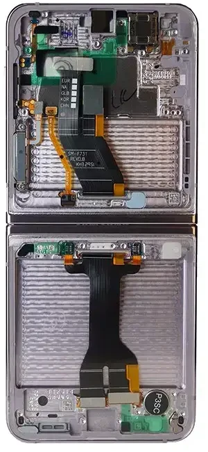 Dėklas LCD ekranas + jutiklinis blokas + priekinis dangtelis Samsung F731 Galaxy Z Flip 5 5G Lavender (pakeitimų paketas)