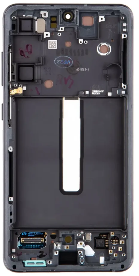 LCD ekranas + jutiklinis blokas „Samsung SM-G990B Galaxy S21 FE Graphite“ (pakeitimų paketas)