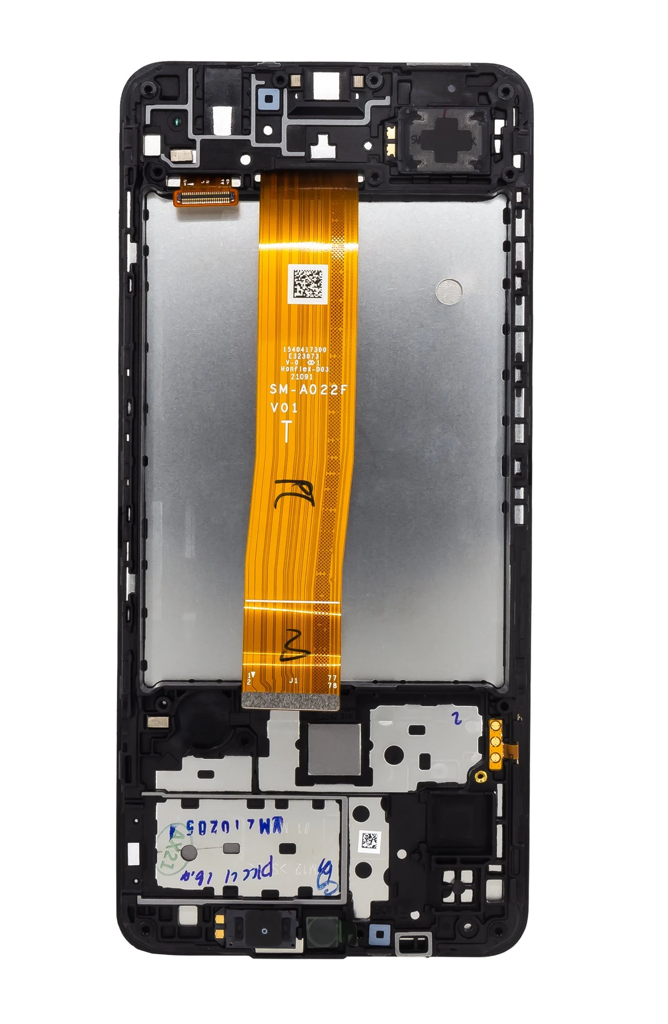 Dėklas LCD ekranas + Touch Samsung M127F Galaxy M12 Juodas (Paslaugų paketas)