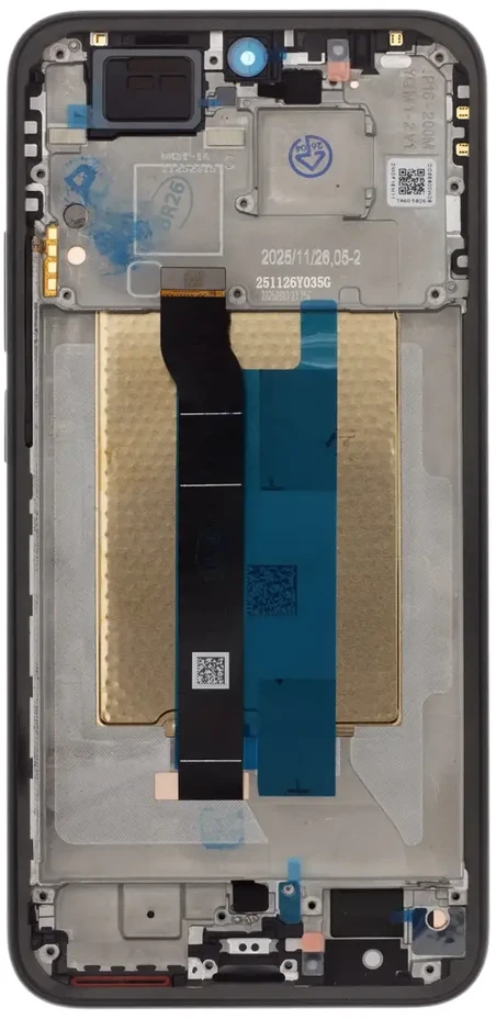 LCD ekranas + jutiklis + priekinis dangtelis, skirtas Xiaomi Redmi Note 15 Pro 5G, juodas