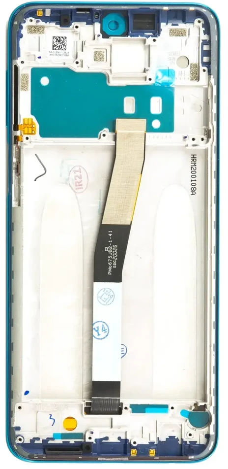 For_Xiaomi LCD Ekranas + Touch Unit + priekinis dangtelis skirtas Xiaomi Redmi Note 9 Pro/9S/9 Pro Max Aurora Mėlyna