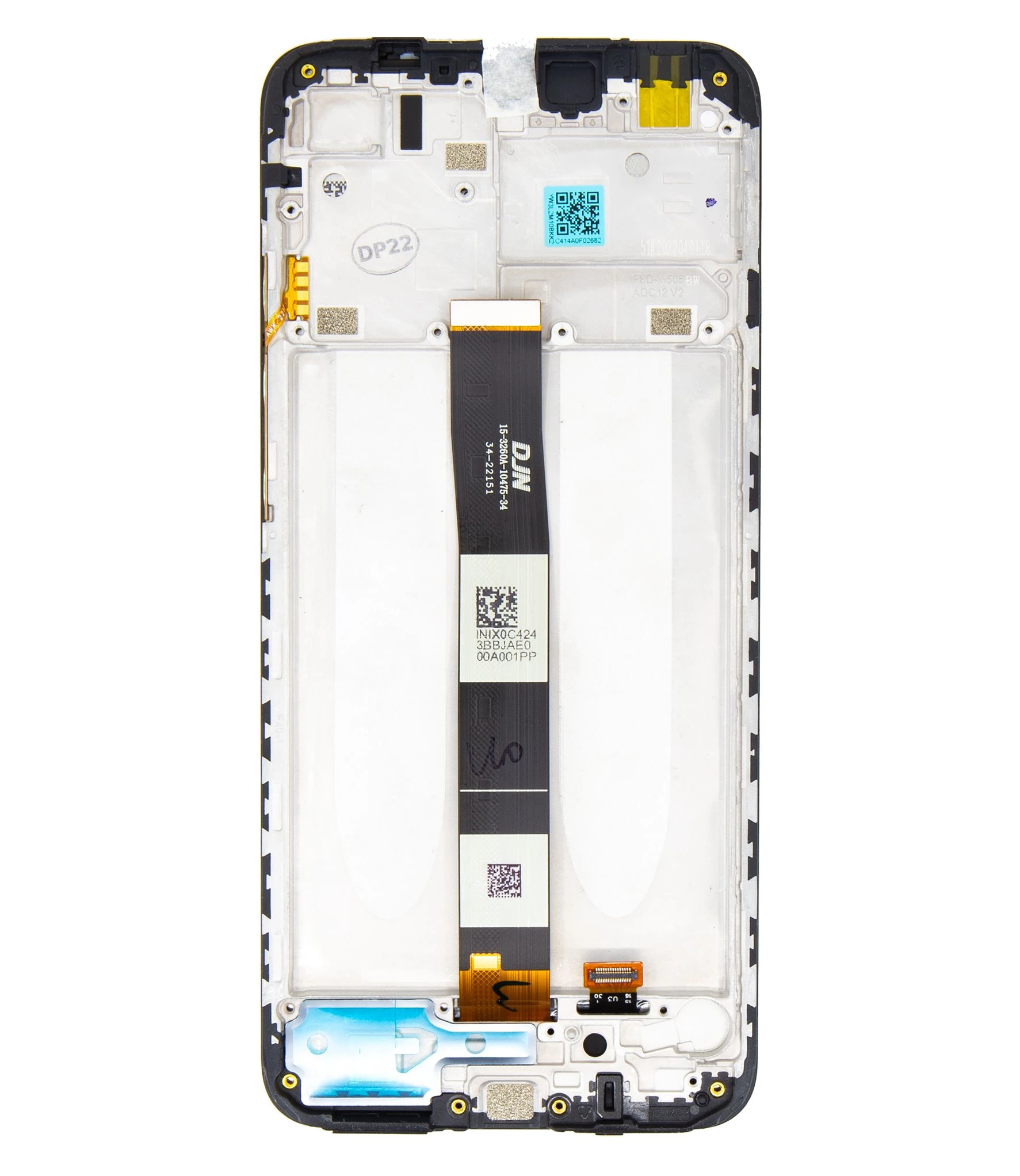 Dėklas LCD Ekranas + Touch Unit + priekinis dangtelis skirtas Xiaomi Redmi 10A Juodas (Service Pack)