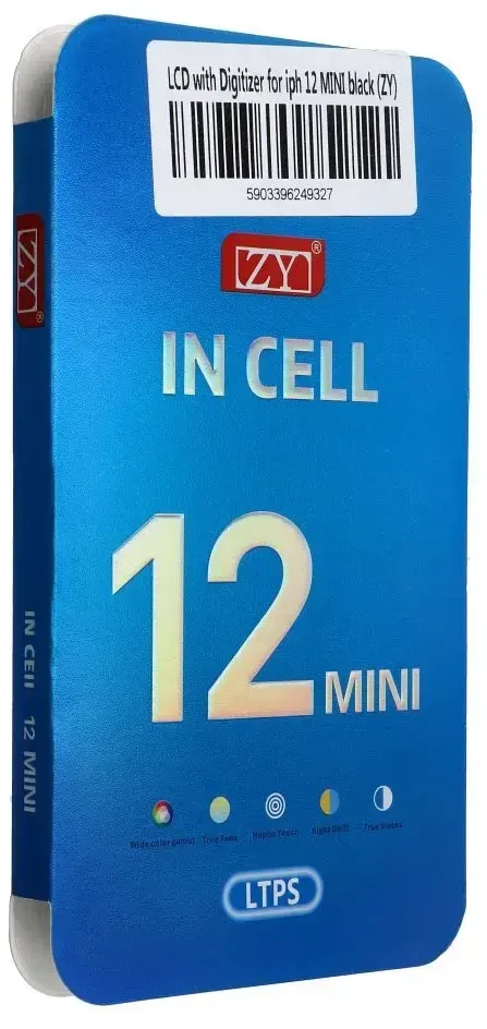 LCD ekranas iPhone 12 Mini su skaitmeniniu keitikliu, juodas (ZY-LTPS)