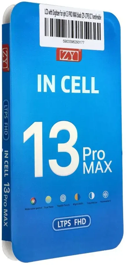 iPhone 13 Pro Max LCD ekranas su skaitmeniniu keitikliu, juodas (ZY-LTPS), perkeliamas IC