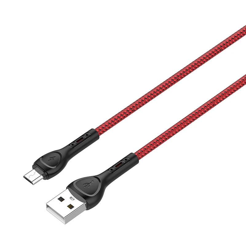 LDNIO LS482 2m USB – mikro USB laidas (raudonas)