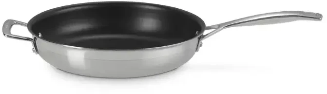 Le Creuset 3 sluoksnių nerūdijančio plieno keptuvė su nepridegančia danga Ø28cm