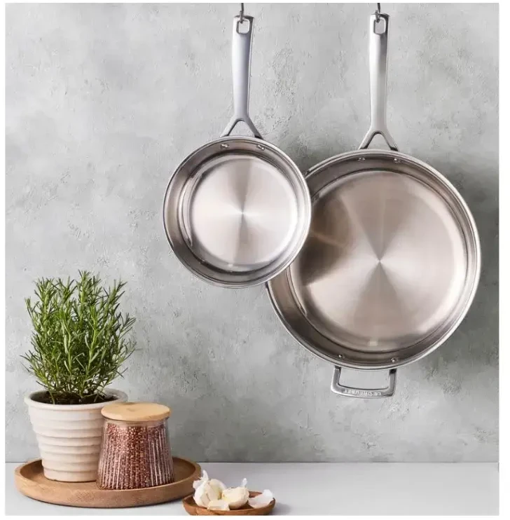 Le Creuset 3 sluoksnių nerūdijančio plieno keptuvė be dangos Ø28cm