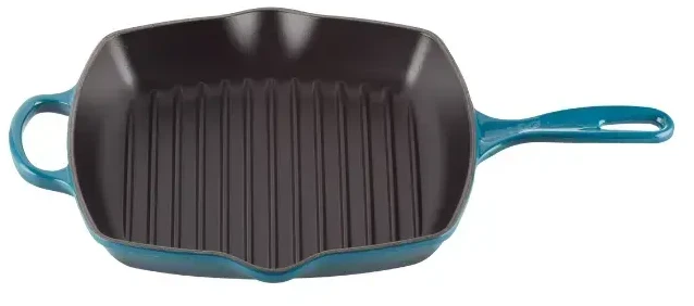 Le Creuset GRILLPFANNE QUADRATISCH SIG 26 CM DEEP TEAL