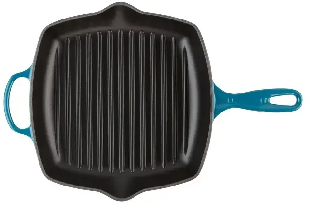 Le Creuset GRILLPFANNE QUADRATISCH SIG 26 CM DEEP TEAL