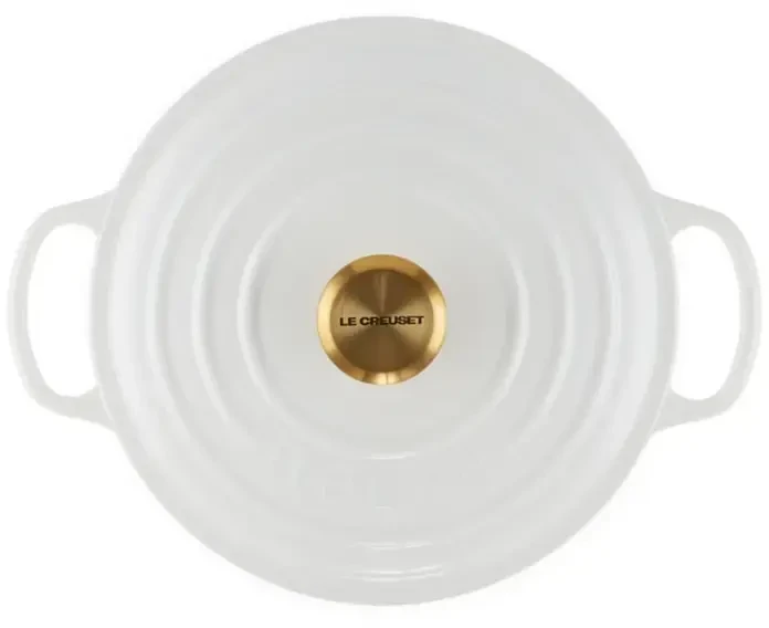 Le Creuset Cast iron puodas round Ø24cm / 4.2L baltas