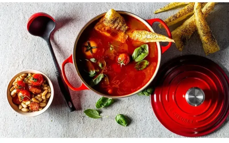 Le Creuset ketaus puodas apvalus Ø34cm / 12L raudonas