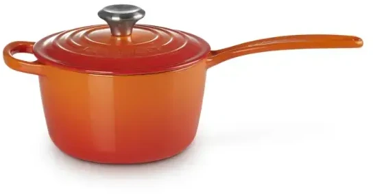 Le Creuset Cast iron sauce pan Ø16cm / 1.5L oranžinis