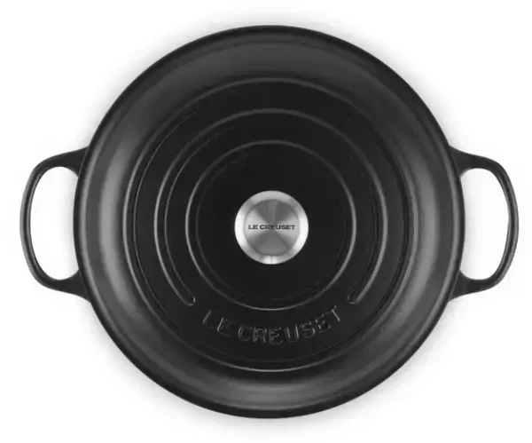 Le Creuset Cast iron shallow puodas 30cm / 3,5L mat juodas