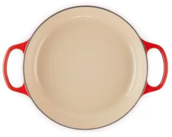 Virtuvinė Indų Rinkinys - Le Creuset Signature Ketaus Seklioji Keptuvė 350x375x110mm Vyšninė Raudona
