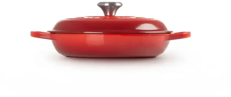 Virtuvinė Indų Rinkinys - Le Creuset Signature Ketaus Seklioji Keptuvė 350x375x110mm Vyšninė Raudona
