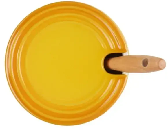 Excellent Housware Le Creuset medaus indelis su šaukšteliu, 420 ml, geltonas, keramikos dirbiniai