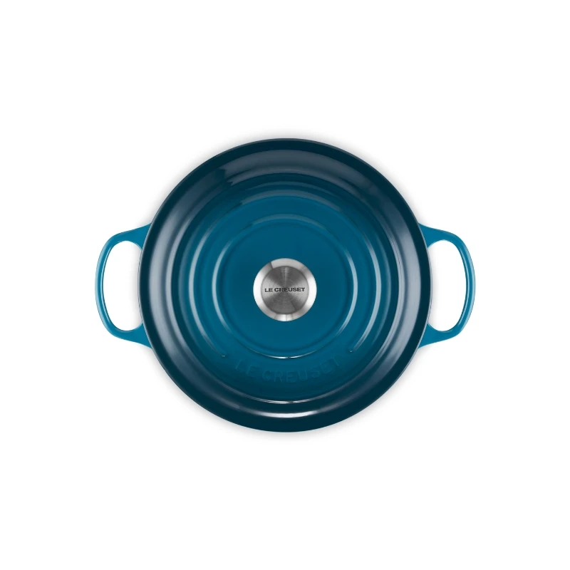 Le Creuset Ketaus puodas apvalus Ø26cm | 5,3L mėlynas