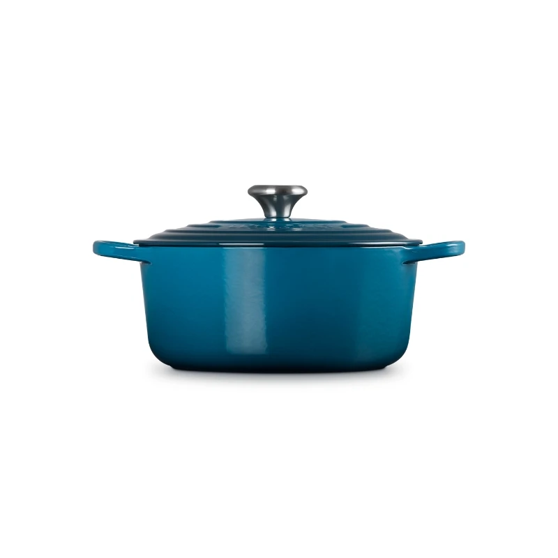 Le Creuset Ketaus puodas apvalus Ø26cm | 5,3L mėlynas