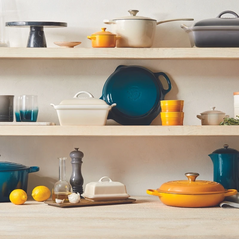 Le Creuset Ketaus puodas apvalus Ø26cm | 5,3L mėlynas