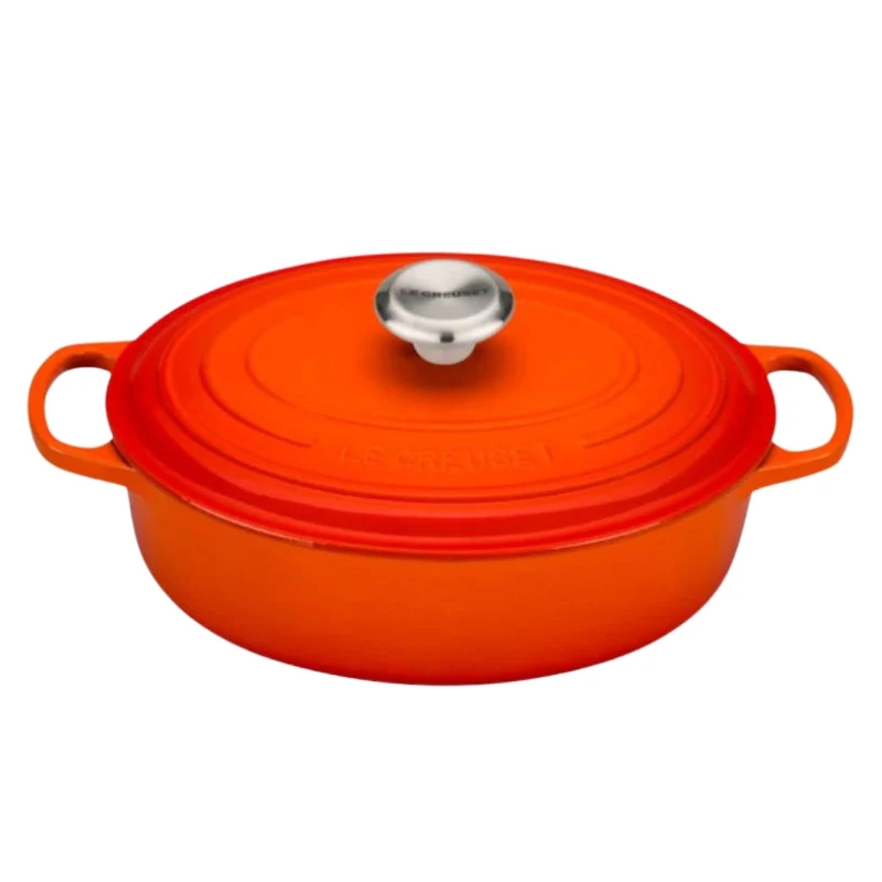 Le Creuset Ketaus puodas ovalus Ø27cm | 3,4L oranžinis