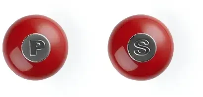 Le Creuset Salt and pepper grinder set 11cm red