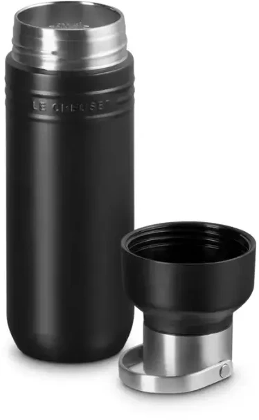 Le Creuset Gertuvė „On The Go“, matinės juodos spalvos, 500 ml