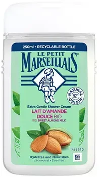 Le Petit Marseillais Kreminis dušo želė BIO Sweet Almond Milk Shower Kreminis